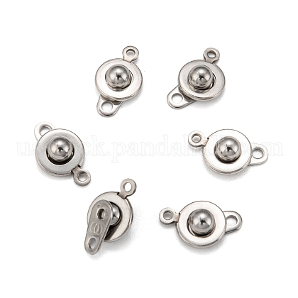 201 Stainless Steel Snap Clasps US-STAS-K148-11-1