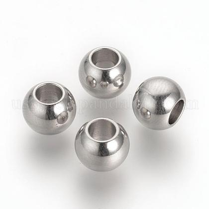 304 Stainless Steel European Beads US-STAS-R071-39-1