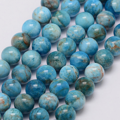 Natural Apatite Beads Strands US-G-I254-08C-1