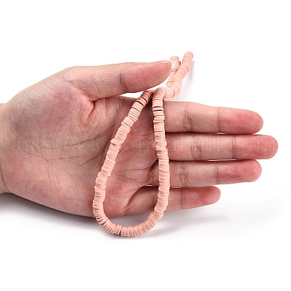 Handmade Polymer Clay Bead Strands&nbsp;US-CLAY-S094-6mm-A01-7