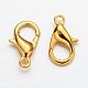 Zinc Alloy Lobster Claw Clasps US-E102-G-3