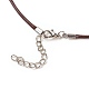 Glass Pendant Necklaces US-NJEW-MSMC002-08-4