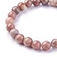 Natural Plum Blossom Jade Beads Stretch Bracelets US-BJEW-F380-01-B08-3