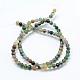 Natural Indian Agate  Round Beads Strands US-G-P100-01-2
