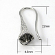 Brass Earring Hooks for Earring Making US-KK-D285-03P-1