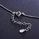 SHEGRACE Lovely Rhodium Plated 925 Sterling Silver Necklace US-JN489A-4