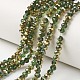 Electroplate Transparent Glass Beads Strands US-EGLA-A034-T6mm-O08-1