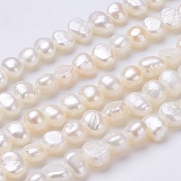 Natural Cultured Freshwater Pearl Beads Strands US-PEAR-P002-42
