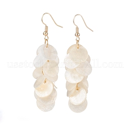 Natural Capiz Shell Cluster Earrings US-EJEW-JE04472