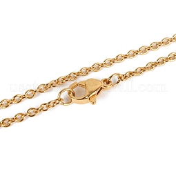 304 Stainless Steel Cable Chain Necklace Making US-STAS-P045-01G