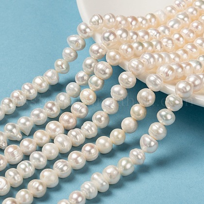 Natural Cultured Freshwater Pearl Beads Strands US-SPPA004Y-1-1