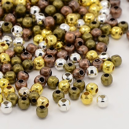 Mixed Iron Round Spacer Beads US-IFIN-E148Y-M-1
