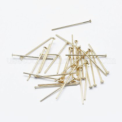 Brass Flat Head Pins US-KK-G331-11-0.7x45-NF-1