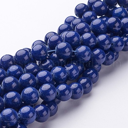 Natural Mashan Jade Round Beads Strands US-G-D263-10mm-XS09-1