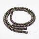 Faceted Natural Ruby in Zoisite Rondelle Beads Strands US-G-K090-04-4