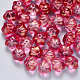 Transparent Spray Painted Glass Beads US-GLAA-S190-005A-03-1