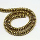 Electroplate Non-magnetic Synthetic Hematite Beads Strands US-G-J160-E-02-2
