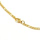 304 Stainless Steel Figaro Chain Necklace Making US-STAS-A028-N022G-3