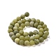 Round Frosted Natural TaiWan Jade Bead Strands US-G-M248-10mm-02-6
