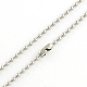 304 Stainless Steel Ball Chain Necklace Making US-NJEW-R225-06-2