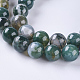 Natural Moss Agate Beads Strands US-G-L470-31-6mm-2