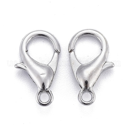 Zinc Alloy Lobster Claw Clasps US-E102-1