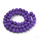 Synthetic Lava Rock Beads Strands US-G-S277-10mm-06-2