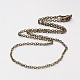 Iron Cable Chain Necklace Making US-NJEW-JN01385-03-2