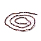 Natural Red Corundum/Ruby and Sapphire Beads Strands US-G-B037-01A-2