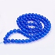 Spray Painted Crackle Glass Beads Strands US-CCG-Q001-10mm-14-2