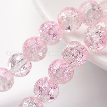 Crackle Glass Beads Strands US-X-CCG-Q002-8mm-01-1