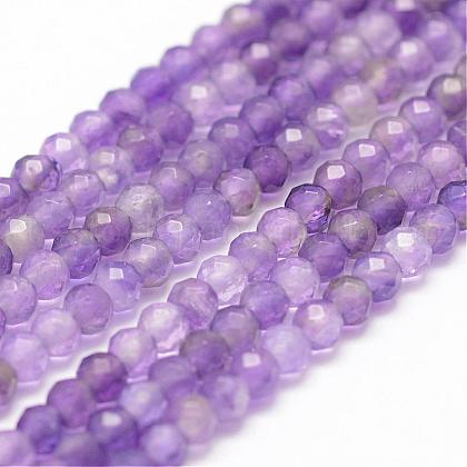 Natural Amethyst Beads Strands US-G-F460-50-1
