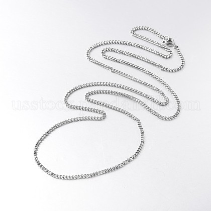 Iron Twisted Chain Necklaces US-NJEW-JN01046-02-1