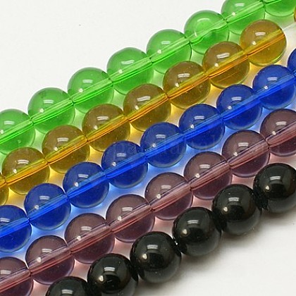 Glass Beads Strands US-GR6mm-1