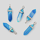 Natural Banded Agate Double Terminated Pointed Pendants US-G-F295-05J-1