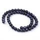 Synthetic Blue Goldstone Beads Strands US-G-Q462-6mm-28-2