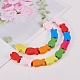 PandaHall Elite 50 Pcs Mixed Color Fish Wood Beads Gifts Ideas for Children's Day US-WOOD-PH0002-08M-LF-4