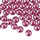 10mm About 100Pcs Glass Pearl Beads Pale Violet Red Tiny Satin Luster Loose Round Beads in One Box for Jewelry Making US-HY-PH0001-10mm-058-2