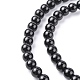 Synthetic Black Stone Beads Strands US-GSR6mmC044-2