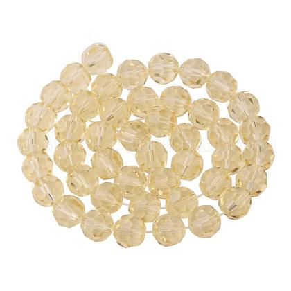 Faceted Round Imitation Austrian Crystal Bead Strands US-G-PH0004-09-1