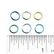 6 Colors Aluminum Wire Open Jump Rings US-ALUM-X0001-01A-3