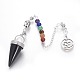 Chakra Jewelry Natural Mixed Stone Cone Dowsing Pendulums US-G-G771-E-2