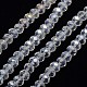 Electroplate Crystal Glass Rondelle Beads Strands US-EGLA-F045C-01AB-1