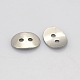 2-Hole Oval 304 Stainless Steel Buttons US-STAS-N026-01-1
