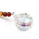 Chakra Round Ball Crystal Suncatcher Dowsing Pendulum Pendants US-PALLOY-JF00460-02-3