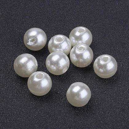 Imitated Pearl Acrylic Beads US-PACR-8D-12-1