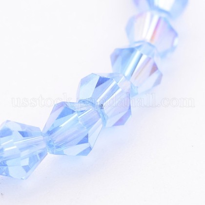 Glass Beads Strands US-GB4mm22Y-AB-1
