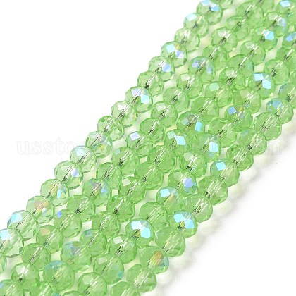 Electroplate Glass Beads Strands US-EGLA-A034-T8mm-L17-1