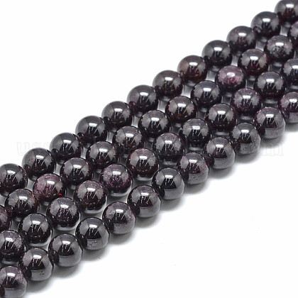 Natural Garnet Beads Strands US-X-G-R446-8mm-31-1