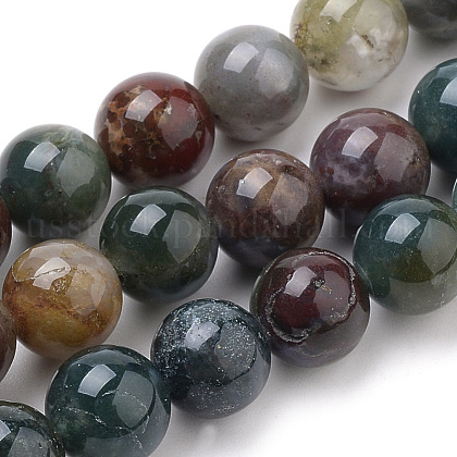 Natural Indian Agate Beads Strands US-G-S259-31-8mm-1